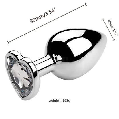 3PCS S/M/L Metal Anal Plug Butt Plug Sex Toy Butt Toy for Women Men Couples Adult Game Masturbator Anal Diamond Sex Shop 18+