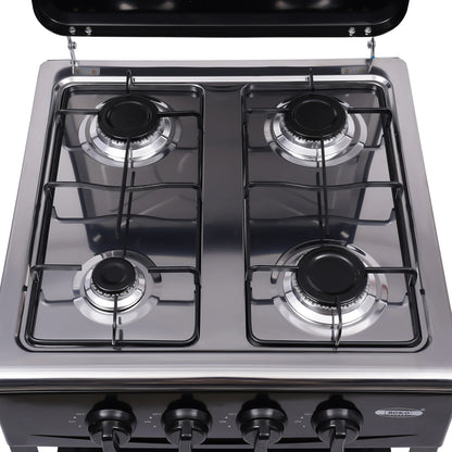 Natural Gas Stove w/ 4 Burners, Classic Appearance NG/LPG Gas Stove, Wind-resist Indoor Outdoor Cooking Tool, Gas Cooktop