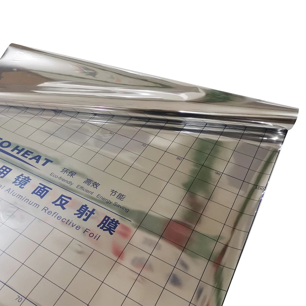 0.06mm Aluminum Foil Insulation Mirror Reflection Film for Underfloor Heating Home Warming Energy Saving