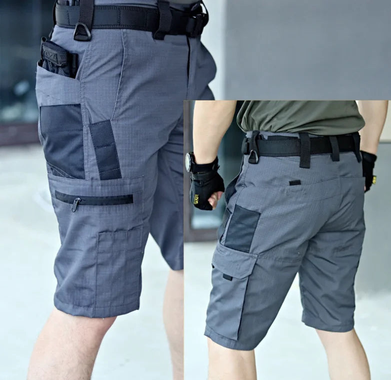 Camouflage Shorts Mens Summer Quick Drying Multiple Pockets Military Pants Outdoor Hiking Fishing Thin Shorts Male Jogger