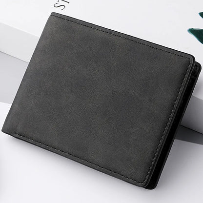 HOMEFISH Fashion Short Wallet for Men, Lightweight Portable Card Holder with Ample Bill Storage