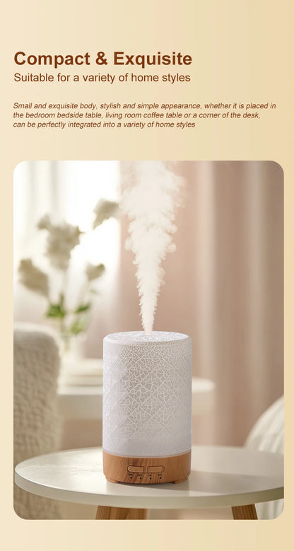 Essential Oil Aroma Diffuser Fragrance Cool Mist Difusor USB Powered Ultrasonic Air Humidifier with 7 Color LED Lights