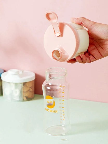 4 Compartments Baby Food Storage Box Newborn Milk Powder Newborn Baby Things Snacks CupsContainer Formula Dispenser Portable