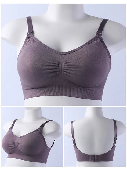 Breathable Maternity Pregnant Bras Comfort Breastfeeding Sleep Bralette Women Wireless Seamless Nursing Underwear