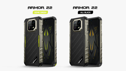 Ulefone Armor 22 Android 14,16GB (8+8GB RAM ),128GB/256GB ROM, 6.58" 120Hz ,6600mAh 33W,NFC,64MP Night Camera, Global Version