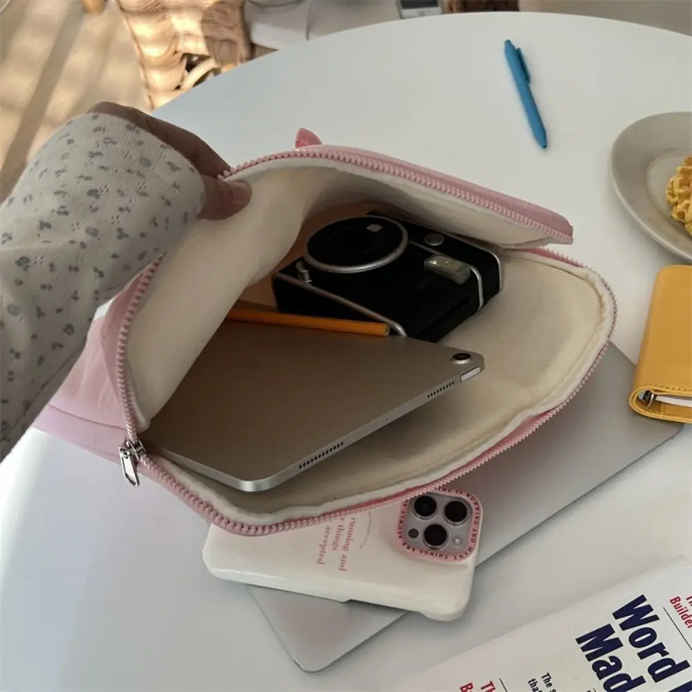 New 11/13/15.6 inch Laptop Sleeve Case Shockproof Bowknot Notebook Cover Ultra Thin Large Capacity Tablet Protective Pouch