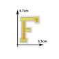 26 English gold letters Hot-melt adhesive ironing embroidery Patch DIY sewing decorative clothes patch