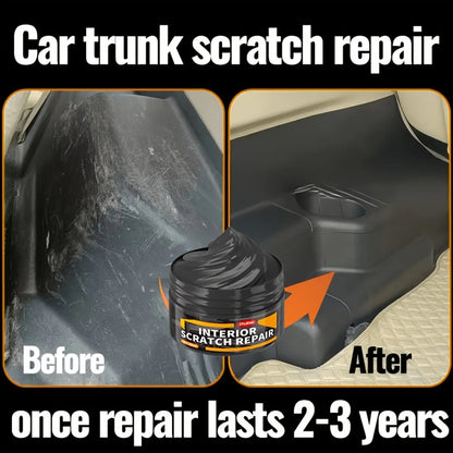 IFUBO 80G Black Car Interior Scratch Repair Wax Plastic Polish Restorer for Dashboard Door Panels Trunk Console