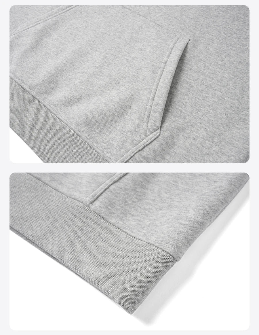 SIMWOOD 2026 Spring New Oversize Back Moutain Print Hoodies Men 340gsm Warm Brushed Lining Fabric Sweatshirts