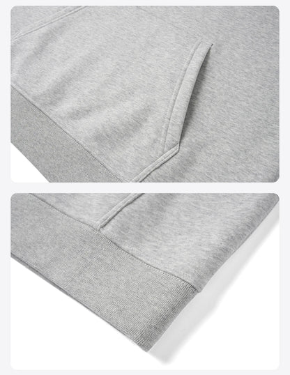 SIMWOOD 2026 Spring New Oversize Back Moutain Print Hoodies Men 340gsm Warm Brushed Lining Fabric Sweatshirts