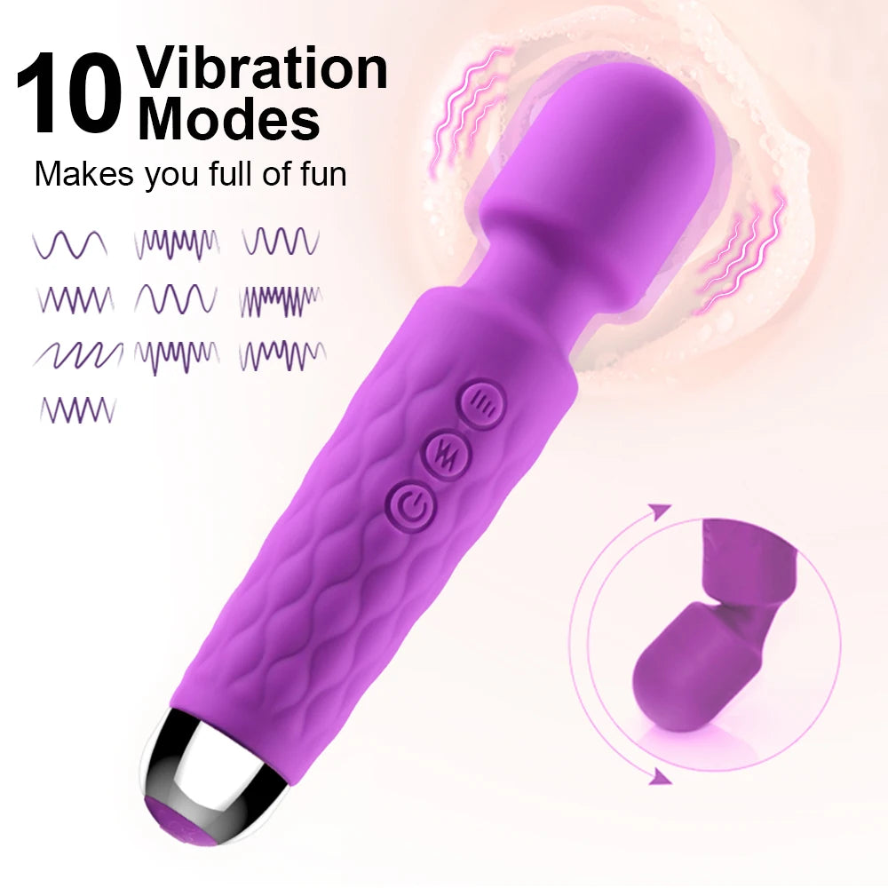 Wireless Dildos AV Vibrator Magic Wand for Women Clitoris Stimulator G Spot Massager Vibrator Female Masturbator Adult Sex Toys
