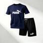 Hot Sale 2026 Men's T-Shirts Sets O-Neck Short Sleeve+Sports Shorts Quick Dry Casual Street Fashion Home Outdoor Running 2 Piece