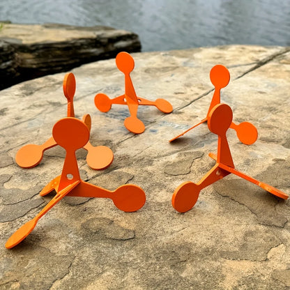 2/4mm Thick Hunting Shooting Metal Target Multi-Faceted Shooting Rolling Target Slingshot BB Air Gun Training Accessories
