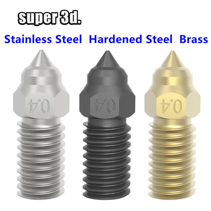 0.2/0.4/0.6/0.8mm For Elegoo Neptune 4 Nozzle Hardened/Stainless Steel Brass Nozzles 3D Printer Parts For Elegoo Neptune4 Nozzle