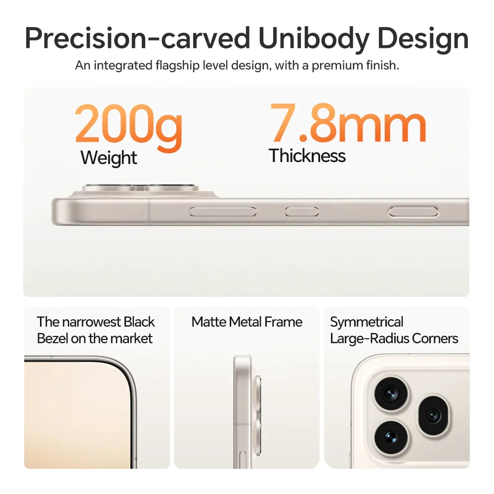 HONOR 600 Pro 5G Smartphone Snapdragon 8 Elite 200MP AI Ultra Night 6400mAh 80W Supercharge 50W Wireless 6.57"AMOLED AI Button