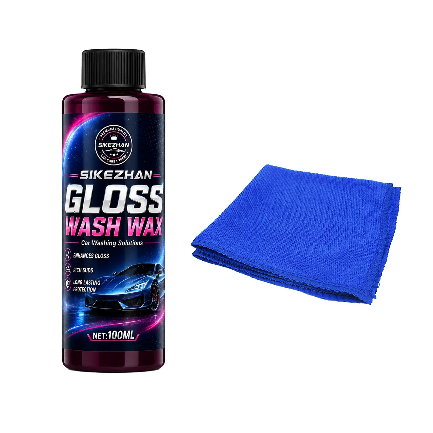 100ml Pink Foaming Extreme Bodywash & Wax Foaming Car Wash Soap, (Works with Foam Cannons/Guns or Bucket Washes) for Cars