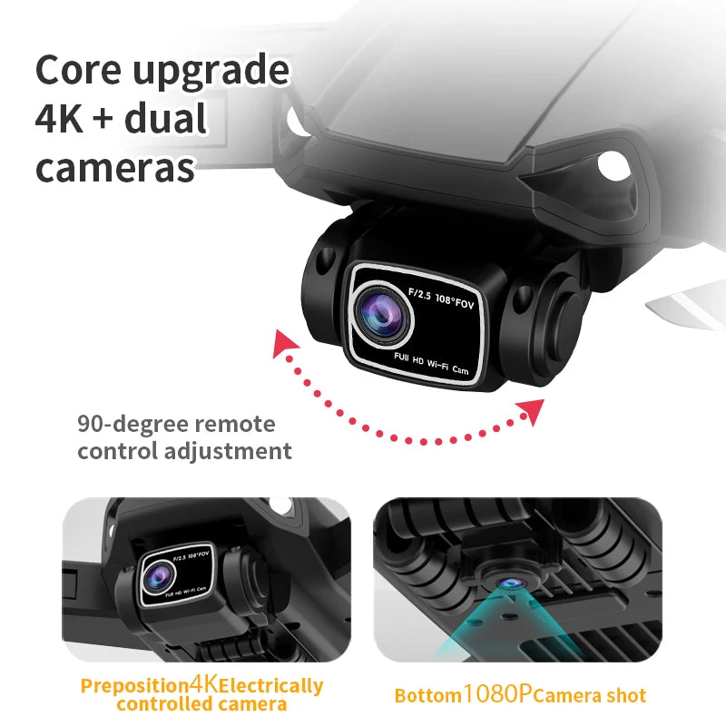 L900 Plus GPS Drone 4K Professional 5G HD Dual Camera Photography Brushless Foldable Quadcopter With Large Screen RC Drones Toys