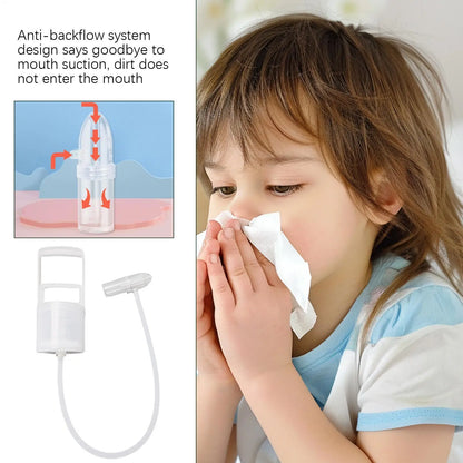 Nasal Aspirator for Baby Nose Cleaner Booger Sucker for Baby Hand Puller Clogged Passages and Boogers for Kids Toddler Children