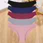 5PCS/Set Cotton Women's Panties Female Underwear Sexy Briefs Lingerie Smooth Comfortable Underpants Solid Color Pantys M-XXL