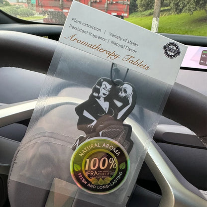 Horror and Weird Smells (Vampire Skull Poster) Special Edition Cologne (4711 Special Edition Classic for Both Men and Women) Car Air Freshener |   Rearview Mirror Hanger & Dual-Purpose Air Vent Clip |   Natural Material Aroma