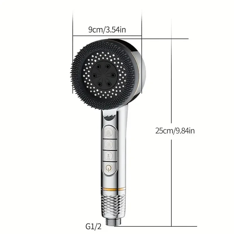 Four-speed Adjustment Filtered Supercharged Shower Head With Multi-functional Water Seal Home Shower Bathroom Accessories