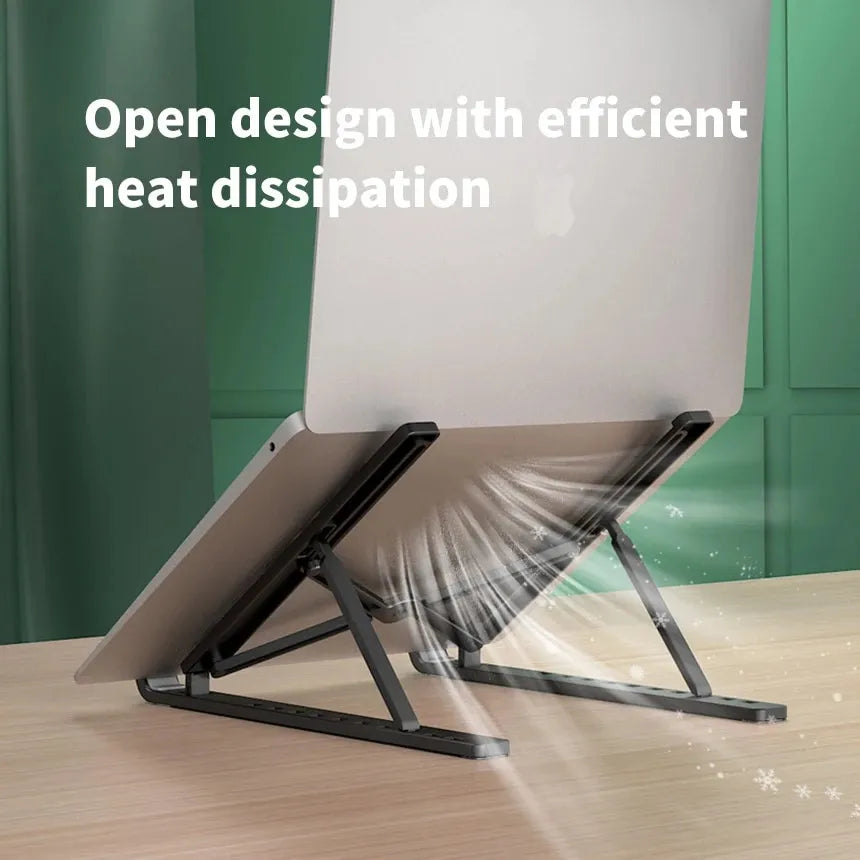 Foldable Portable Laptop Stand Adjustable Computer Monitor Holder for MacBook iPad Air Tablet Notebook Base Desk Mount