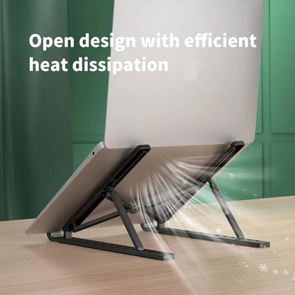 Foldable Portable Laptop Stand Adjustable Computer Monitor Holder for MacBook iPad Air Tablet Notebook Base Desk Mount