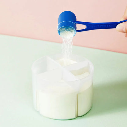4 Compartments Baby Food Storage Box Newborn Milk Powder Newborn Baby Things Snacks CupsContainer Formula Dispenser Portable