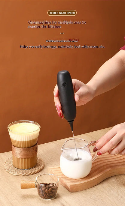 Handheld Electric Milk Frother, USB/Plug Electric Egg Beater, Multi-functional Drink Stirrer for Home Coffee, Milk Foam, Baking