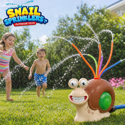Water Spray Outdoor Toy Snail Sprinkler Backyard Garden Water Toys Summer Yard Cartoon Splash Sprinkler Baby Bath Toy for Kids