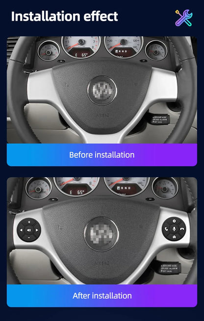 Junsun Universal Car Wireless Steering Wheel Control Button for for Android Autoradio 10 Key Functions Controller With LED Light