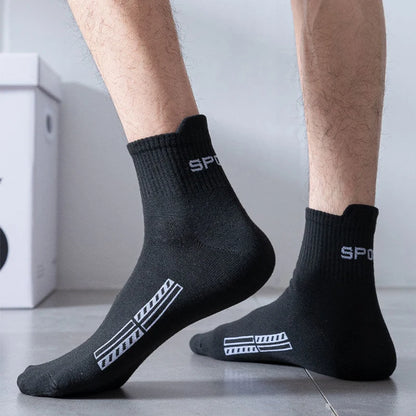 10/20Pairs High Quality Men's Socks Casual Breathable Cotton Man Run Sports Socks Spring Autumn Male Sox Gifts Plus Size 38-45