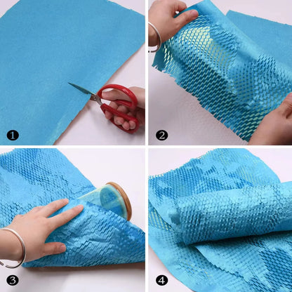 Hot Sellers Blue 50cm honeycomb paper for Cushioning, Crash Protection，gift packaging，transport packaging Etc