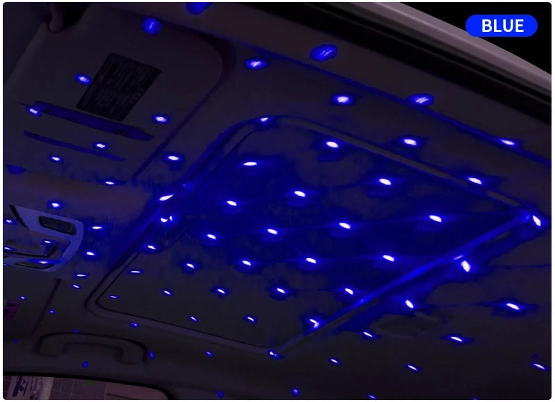 LED Starry Sky Projector Night Light Romantic USB Night Light Adjustable USB Car Lights Auto Roof Ceiling Lamp Bedroom Light