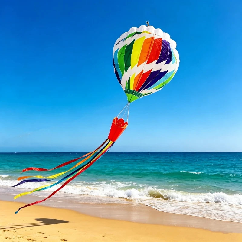 Hot Air Balloon kite flying soft kites nylon inflatable kites dragon for adults kite string winder parachute kites factory pipa