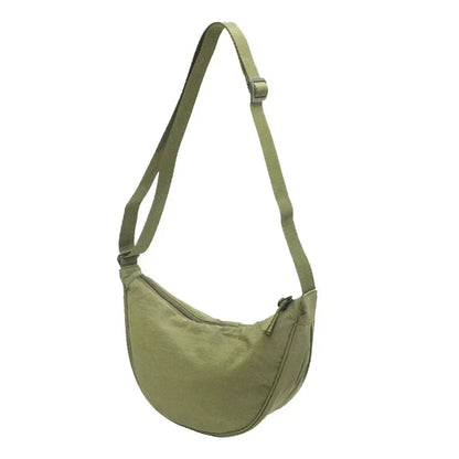 Nylon Hobos Chest Shoulder Dumpling Bag Large Capacity Travel Crossbody Half Moon Belt Messenger for Women Bags Wholesale