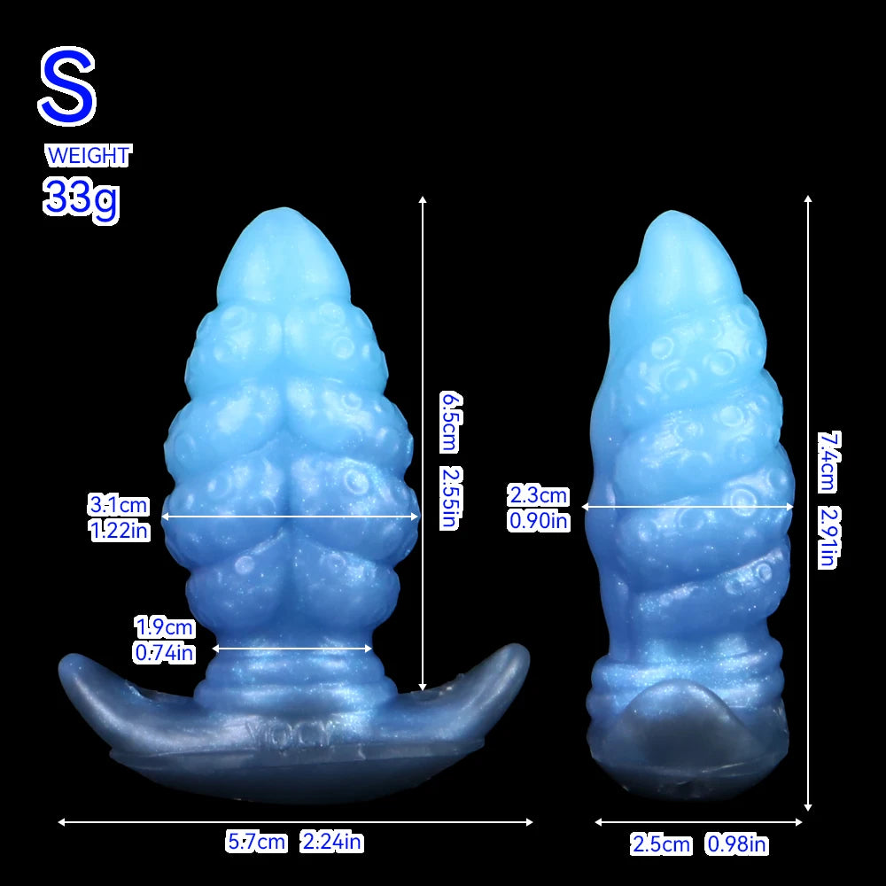 FAAK Silicone Wearable Anal Plug with Large Tail size S M L XL XXL Wireless Control Strapon Vibrator BDSM Flirting Sex Toys