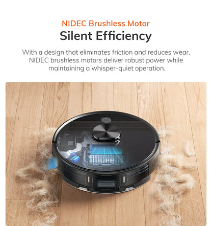 ILIFE T20s Ultra Robot Vacuum Cleaner with Self-Emptying Station, 10000Pa Suction, 4600mAh Battery, 300 Min Max Runtime