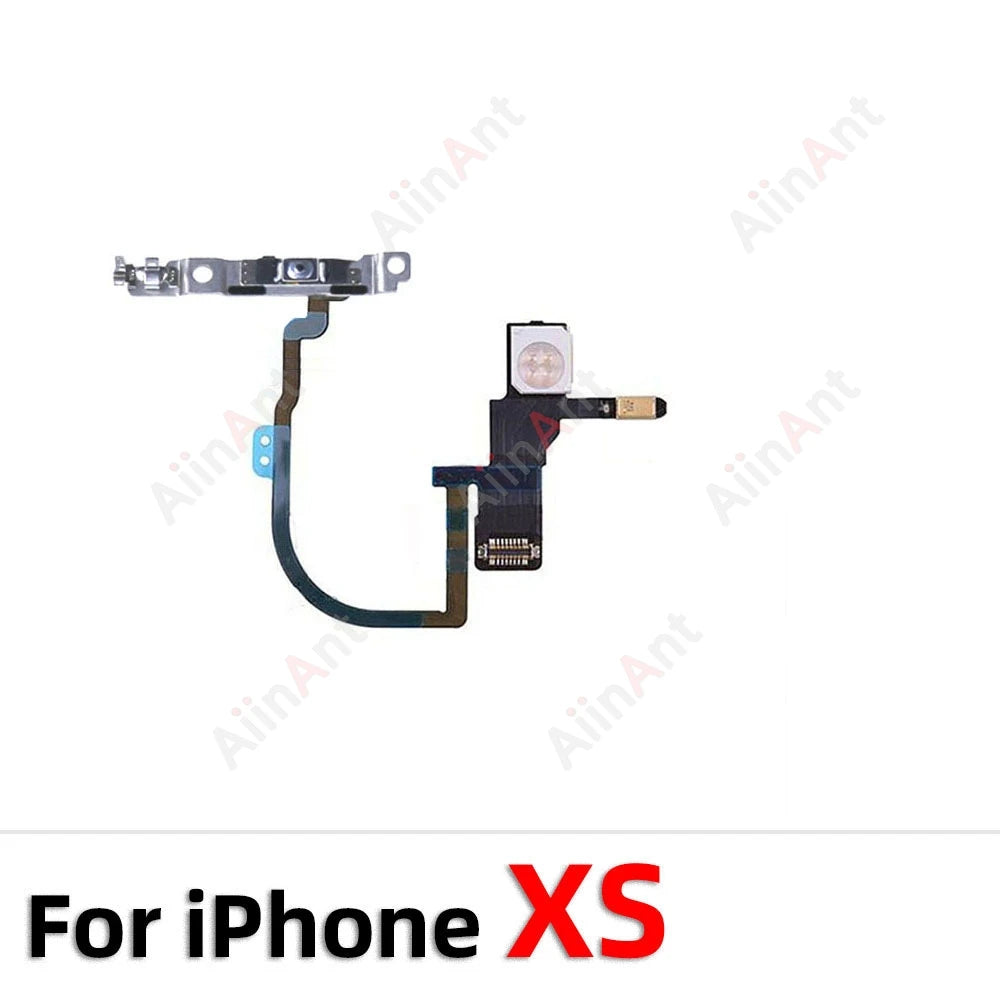 AiinAnt FlashLight Buttons Volume Power Flex Cable For iPhone 11 Pro X XR Xs Max 5s SE 6s 7 8 Plus SE 2 3 2020 2022 Repair Parts