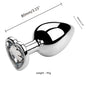 3PCS S/M/L Metal Anal Plug Butt Plug Sex Toy Butt Toy for Women Men Couples Adult Game Masturbator Anal Diamond Sex Shop 18+