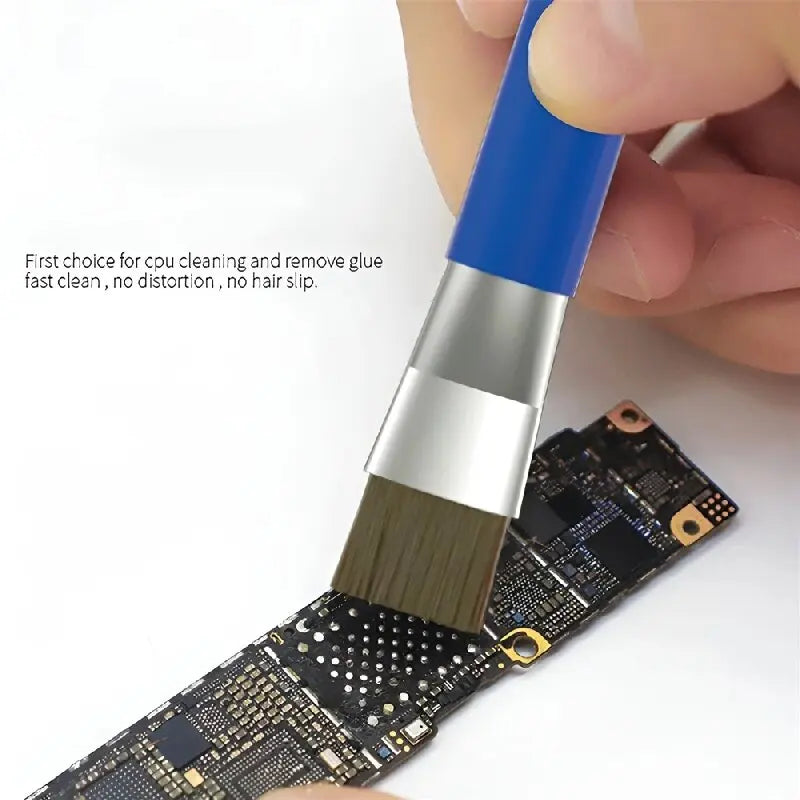 Anti-Static ESD Safe Double Headed Brush Circuit Board Repair for IC Chip PCB Welding Mobile Phone/Computer Mainboard Cleaning