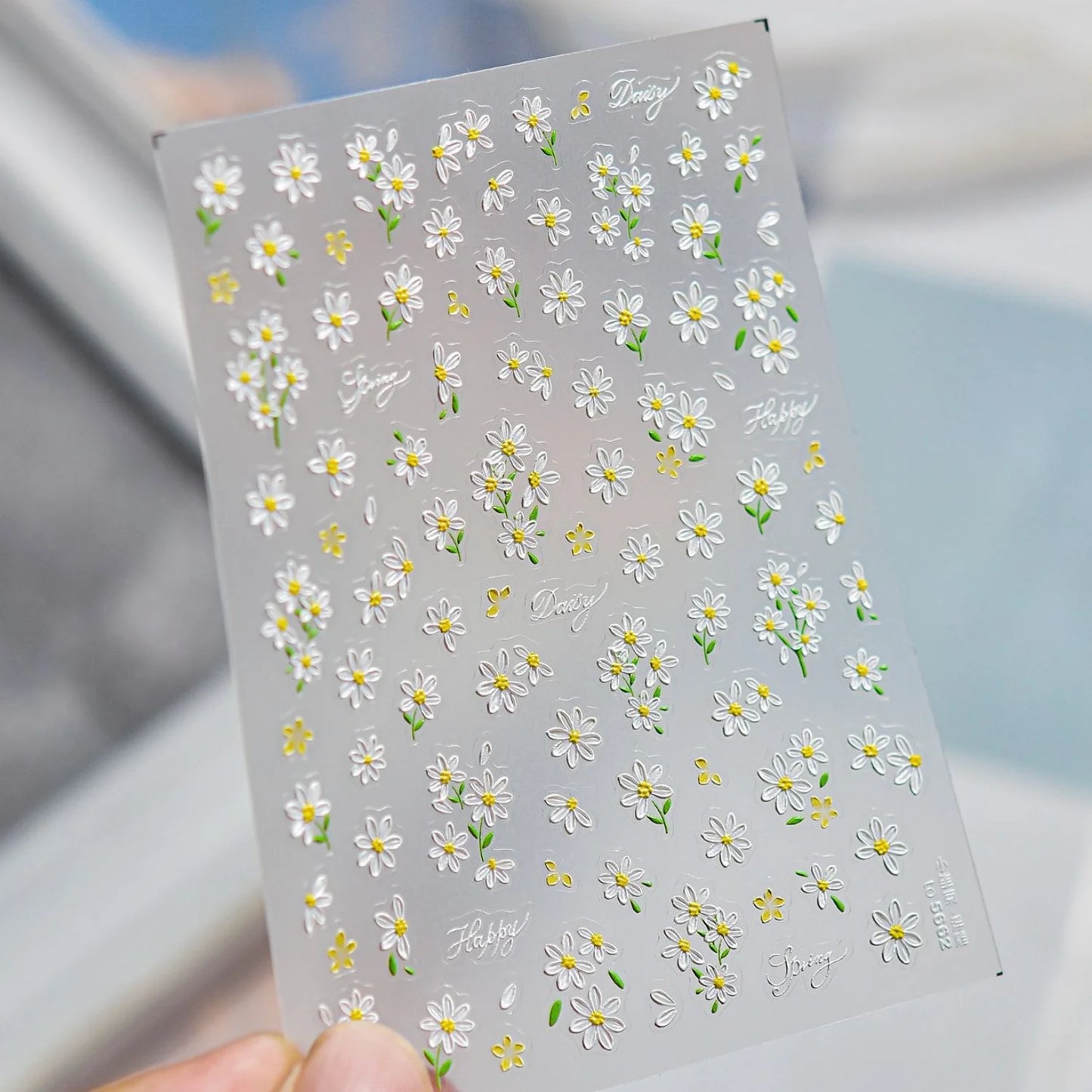 5D Starfish Fish Tail Small Fish Blue Bow Shell Silver Glitter Star Nail Art Stickers Ocean Fantasy Summer Nail Decals Manicure