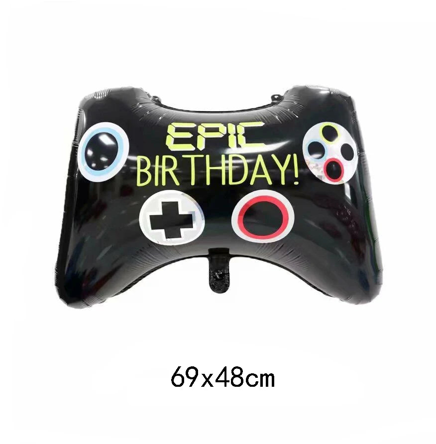 Video Game Controller Party Decoration Happy Birthday Gaming Gamepad Balloons Internet Celebrity Video Gamer Boys Party Supplies