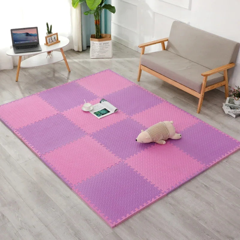 4-20Pcs Foam Baby Play Mat Puzzle Mat Kids Interlocking Exercise Tiles Rugs Floor Tiles Toy Non-slip Carpet Soft Carpet 30*1cm