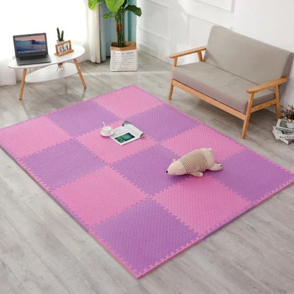 4-20Pcs Foam Baby Play Mat Puzzle Mat Kids Interlocking Exercise Tiles Rugs Floor Tiles Toy Non-slip Carpet Soft Carpet 30*1cm