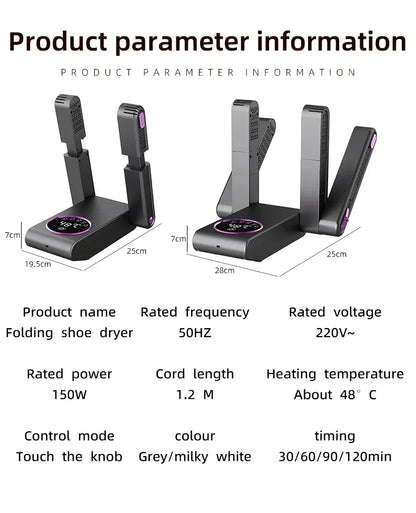 HOMEFISH Korean Style Electric Shoe Dryer 220V - Footwear Heater for Deodorizing And Sterilizing Home Use Appliance