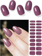 20/22Tips UV Semi cured Gel Nail Stickers Waterproof Long Lasting Full Gel Nail Wraps Press On Nail Decal DIY Manicure
