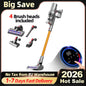 ABIR VC205 Cordless Handheld Vacuum Cleaner ,27000PA,Smart Dust Detction, Big Touch Screen,WithSmart Vacuum for Pet Home