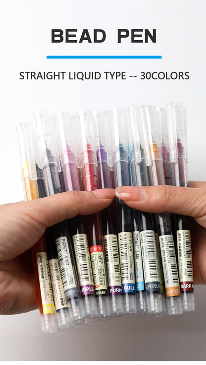 12 Color/set Student School Office Stationery Fine Nib Gel Pen Big Ink Capacity Ballpoint Pen Straight Liquid Rollerball Pen