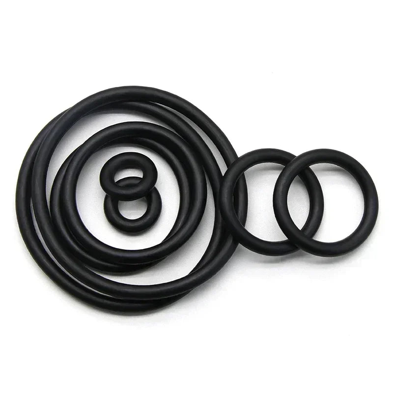50pcs Black NBR O Rings CS1 2 3 4mm OD 5~80mm Rubber Sealing Gasket Washer for Car Air Condition Faucet Pressure Plumbing Repair
